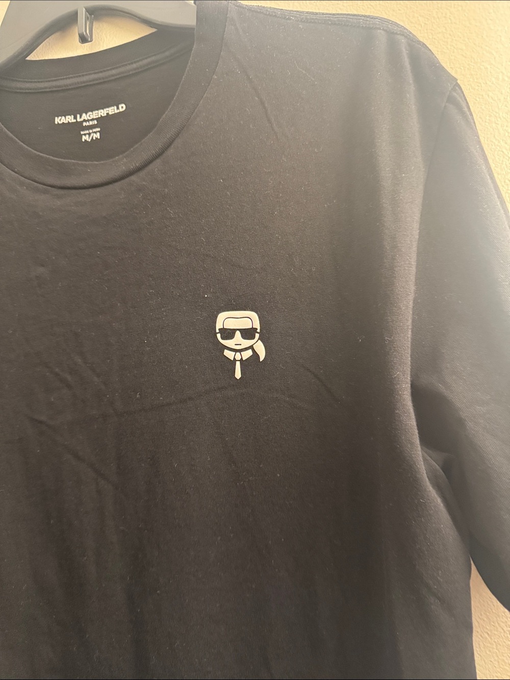 Karl Lagerfeld Men’s Black T-shirt Size: M - Picture 2 of 3